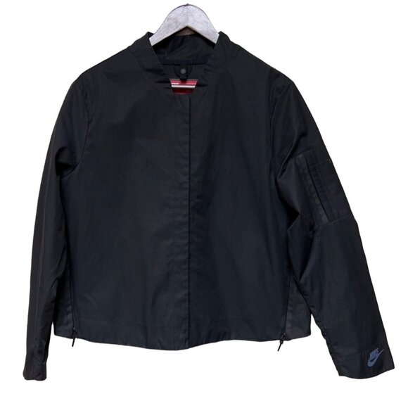 Nike Aeroloft Women's Jacket Outer Shell Full Zip Black Lightweight Medium - Picture 2 of 11